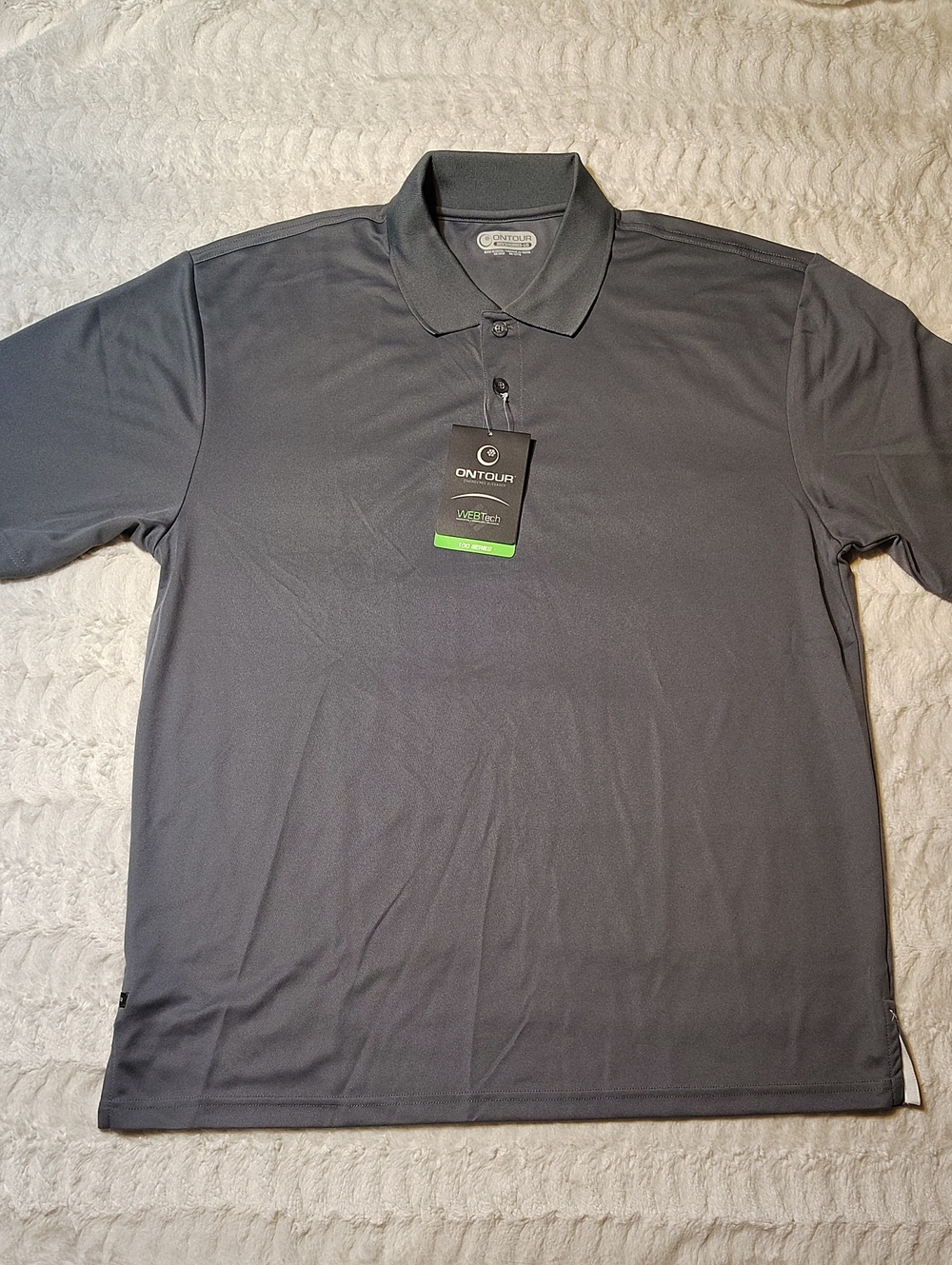 Men’s Gray Performance Polo Shirt